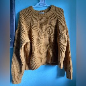 Mustard yellow Madewell sweater. Size l